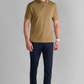Short Sleeve Polo Solid // Tobacco