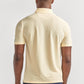 Yellow AIR 3 Button Polo from Twillory, casual shirt with a back view showing the classic collar and button details.