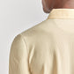 Yellow AIR 3 Button Polo by Twillory, casual men's shirt with short sleeves and classic fit, shown on a mannequin.