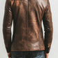 Premium Men’s Brown Leather Blazer Jacket