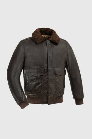Old World Map Men’s Leather Bomber Jacket