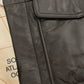 Old World Map Men’s Leather Bomber Jacket