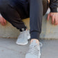 CALTO - Q134 - 2.4 Inches Taller (Light Gray/White Sole) - Ultra Lightweight Sneakers