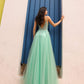 Nox Anabel Q1391 Long A-Line Sweetheart Lace Applique Tulle Gown