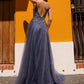 Nox Anabel Q1391 Long A-Line Sweetheart Lace Applique Tulle Gown