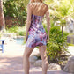 Nox Anabel Q159 Short Charming Flower Print Stretch Cocktail Dress