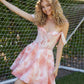 Nox Anabel Q176 Romantic Off-Shoulder Fit and Flare Dress