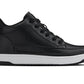 CALTO - Q271  - 2 Inches Taller (Black Noir) - Elevated Leatherette Micro-Perforated Sneakers