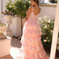 Nox Anabel R1299 Long Off the Shoulder Tiered Skirt A-Line Formal Gown