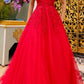 Nox Anabel R1303 Long Off the Shoulder Sweetheart Tulle A-Line Gown