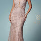 Nox Anabel R282-1 Mermaid Long Dress Corset Open-Back