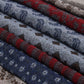 Federico (red/blue) - Warm and soft Italian scarf from wool blend