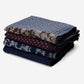 Federico (red/blue) - Warm and soft Italian scarf from wool blend