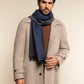 Romeo (blue/grey) - Italian warm and soft scarf made from 100% wool