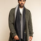 Romeo (blue/grey) - Italian warm and soft scarf made from 100% wool