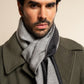 Romeo (blue/grey) - Italian warm and soft scarf made from 100% wool