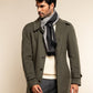 Romeo (blue/grey) - Italian warm and soft scarf made from 100% wool