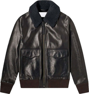 Real Quality Men’s Leather Jacket with Fur