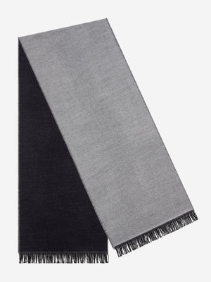 Romeo (blue/grey) - Italian warm and soft scarf made from 100% wool