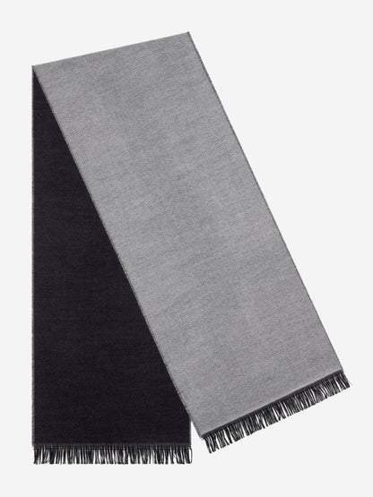 Romeo (blue/grey) - Italian warm and soft scarf made from 100% wool