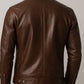 Ronnie Leather Brown Jacket - Men Leather Jacket Brown
