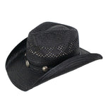 Peter Grimm Rory straw cowboy hat by HatCountry, natural woven straw design with classic western shape