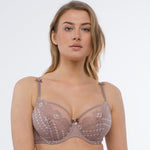 Sheer Mesh Tulle Tulip Seam Full Figure Bra Rosalia-0