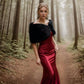 Black Faux Fur Wrap (Serena Blk07)