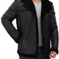 Men’s Black Shearling Winter Leather Jacket
