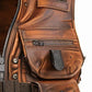 Rust Brown Men’s Special Military Distressed Leather Vest