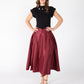 Gracia Fashion Women's Wide Width Skirt with Back Zipper