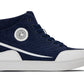 CALTO - S4132 - 2.6 Inches Taller (Navy/White Sole) - Corduroy Ankle Top Sneak-boot