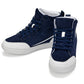 CALTO - S4132 - 2.6 Inches Taller (Navy/White Sole) - Corduroy Ankle Top Sneak-boot