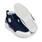 CALTO - S4132 - 2.6 Inches Taller (Navy/White Sole) - Corduroy Ankle Top Sneak-boot