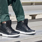 CALTO - S4750 - 3 Inches Taller (Black) - High Top Sneakers