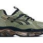 CALTO - S5284 - 2.6 Inches Taller (Khaki Green/Translucent Onyx Sole) - Chunky Sole Sporty Sneakers