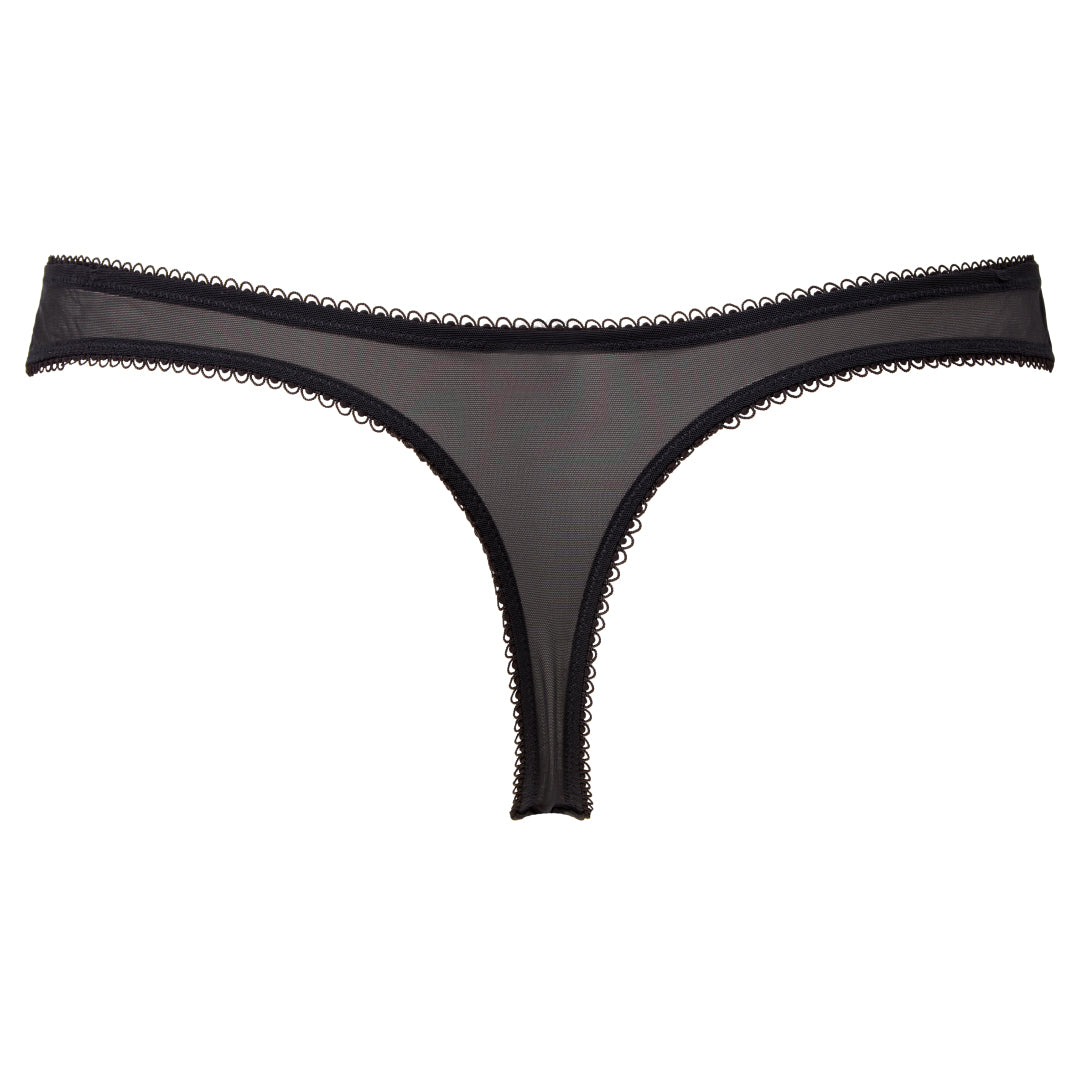 Gossard Superboost Lace Electric Blue Sheer Thong Panty-3