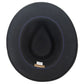 Scala Solomon soft wool fedora hat by HatCountry in black