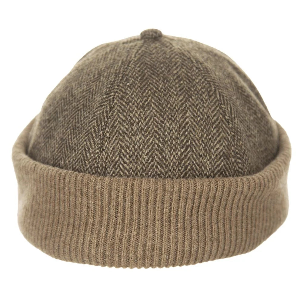 HatCountry Scala Koitz wool blend hat in brown, three-quarter view