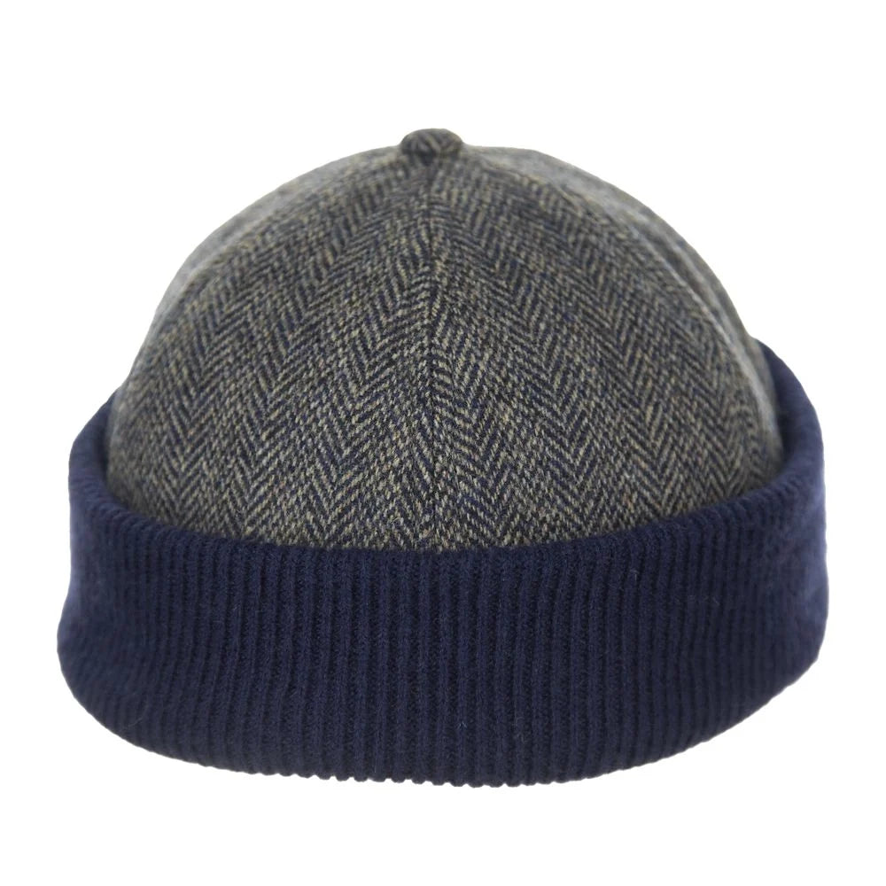 Scala Koitz navy wool blend hat by HatCountry, three-quarter view
