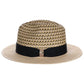 Scala Cabana Cove - Straw Fedora Hat
