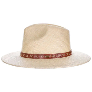 Scala Leon - Panama Straw Fedora Hat