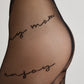 Fantasy Tights Conte Sentiment - Diagonal Inscriptions