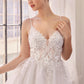 Ladivine SF047 Lace Bodice A-Line Layered Tulle Short Dress