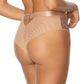 Kinga Shimmer Goldie Sheer Lace Brazilian Tanga Panty-1