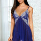 Lace Inset Jagged Hem Babydoll