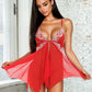 Lace Inset Jagged Hem Babydoll