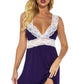 Jersey Knit and Lace Babydoll