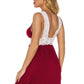 Jersey Knit and Lace Babydoll