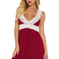 Jersey Knit and Lace Babydoll